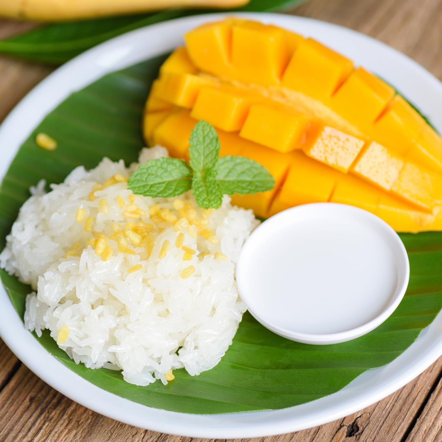 - Orez lipicios cu nucă de cocos și mango - (6 x 80 g)