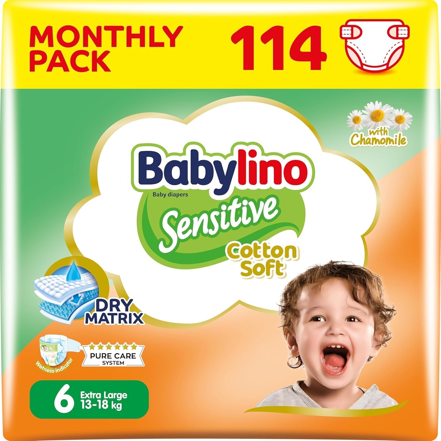 Scutece pentru bebeluși Sensitive mărimea 4, Maxi (8-13 kg), 20 bucăți