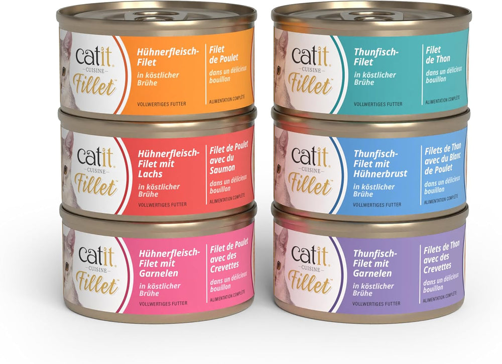 Catit Cuisine - Thunfisch-Filet mit Hühnerbrust in köstlicher Brühe, 75g