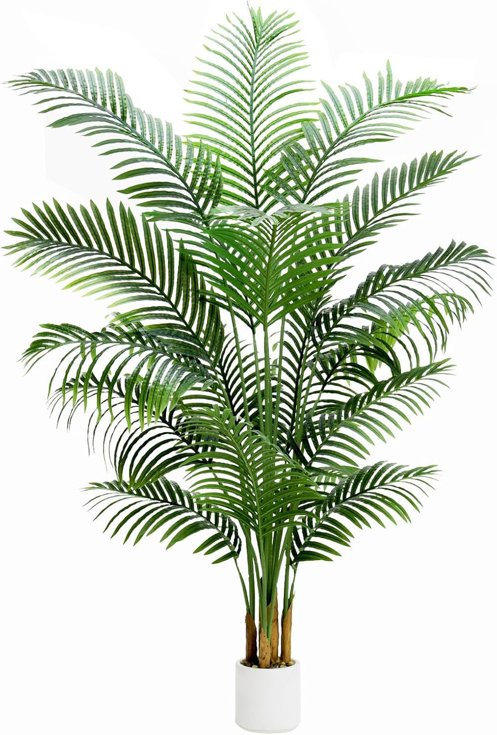 Künstliche Gefälschte Palme 180CM Tropische Bäume Im Topf Mit 18 Stämmen Und Echter Rinde Design Areca Boden Pflanze Gefälschte Palme Pflanze Für Indoor Outdoor Home Decor