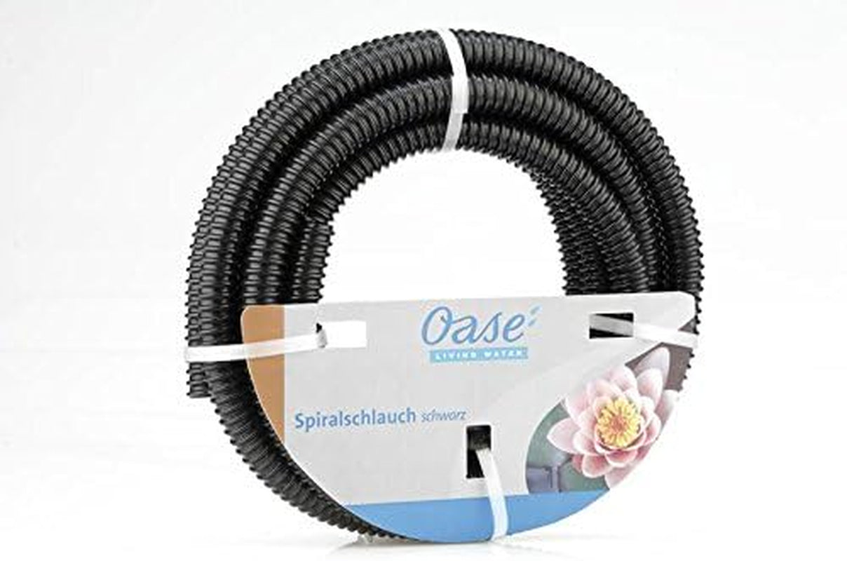 Furtun spiralat negru Oase 1 1/2", 5 m - secțiune furtun din material PVC, potrivit pentru 1 bar (presiune de funcționare)