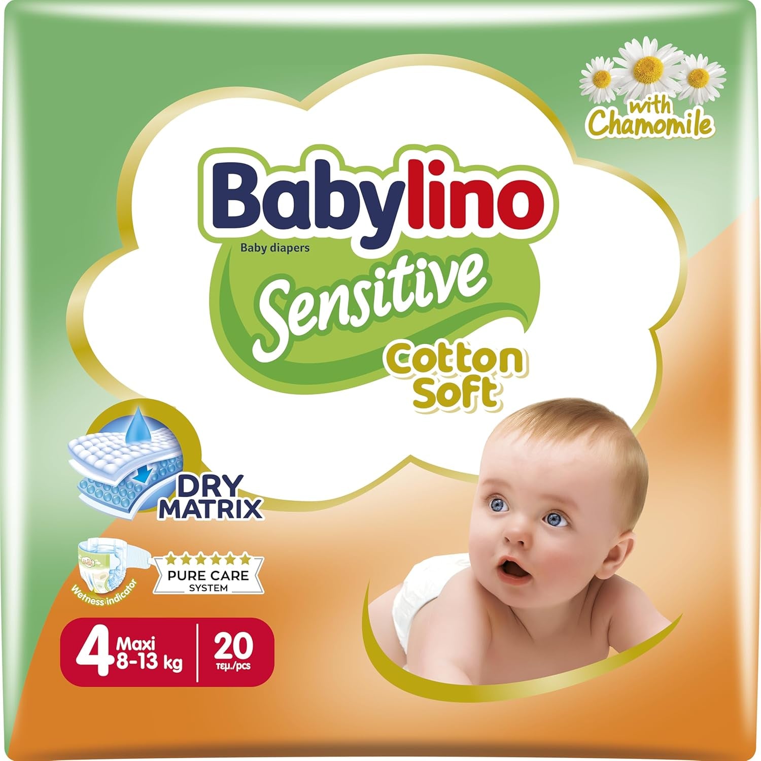 Scutece pentru bebeluși Sensitive, mărimea 1, nou-născuți (2-5 kg), 26 bucăți