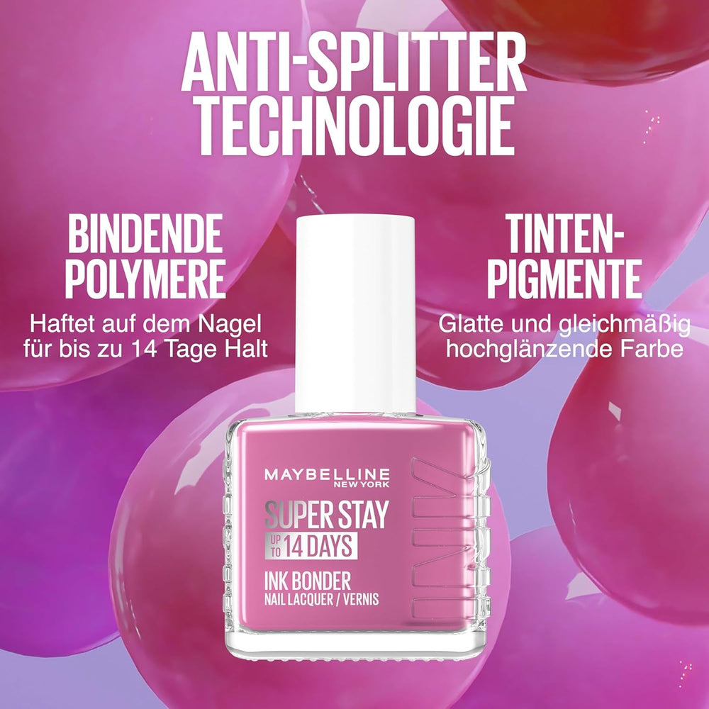 Oja Maybelline New York Super Stay Ink Bonder 932 Muted Mocha – ojă de lungă durată pentru unghii puternice și culoare intensă, 12,3 ml