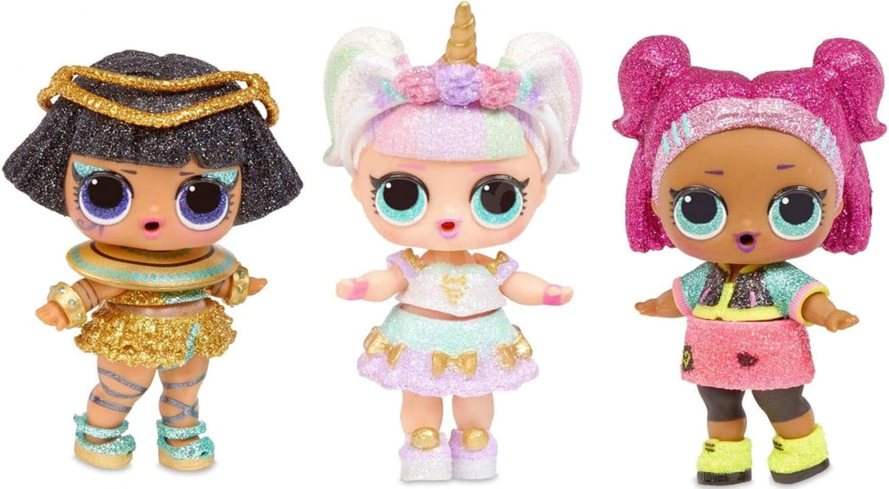 LOL Surprise Glitzer Serie - Glitzer-Puppen im 12er-Pack - 80+ Überraschungen mit Puppen, Outfits, Accessoires und mehr - Spielzeug mit Wasserüberraschung - Für Mädchen und Jungen ab 4 Jahren