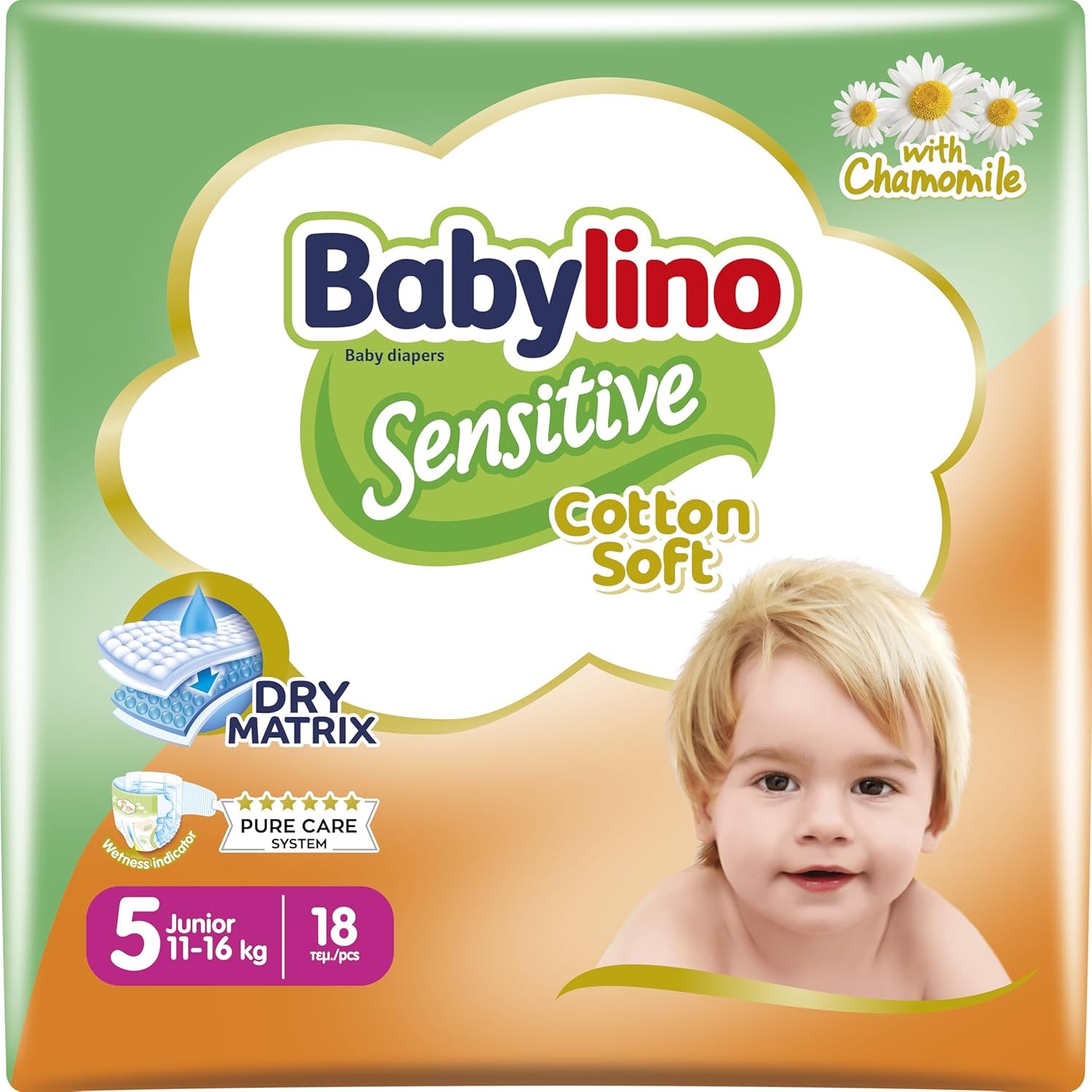 Scutece pentru bebeluși Sensitive, mărimea 1, nou-născuți (2-5 kg), 26 bucăți