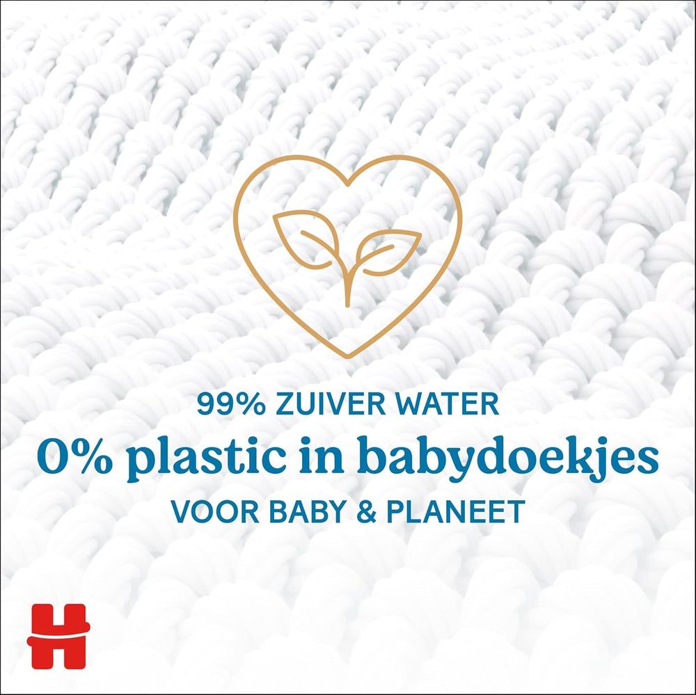 Șervețele umede Huggies naturale biodegradabile pentru bebeluși sensibili, 8 x 48 de șervețele, pachet vrac