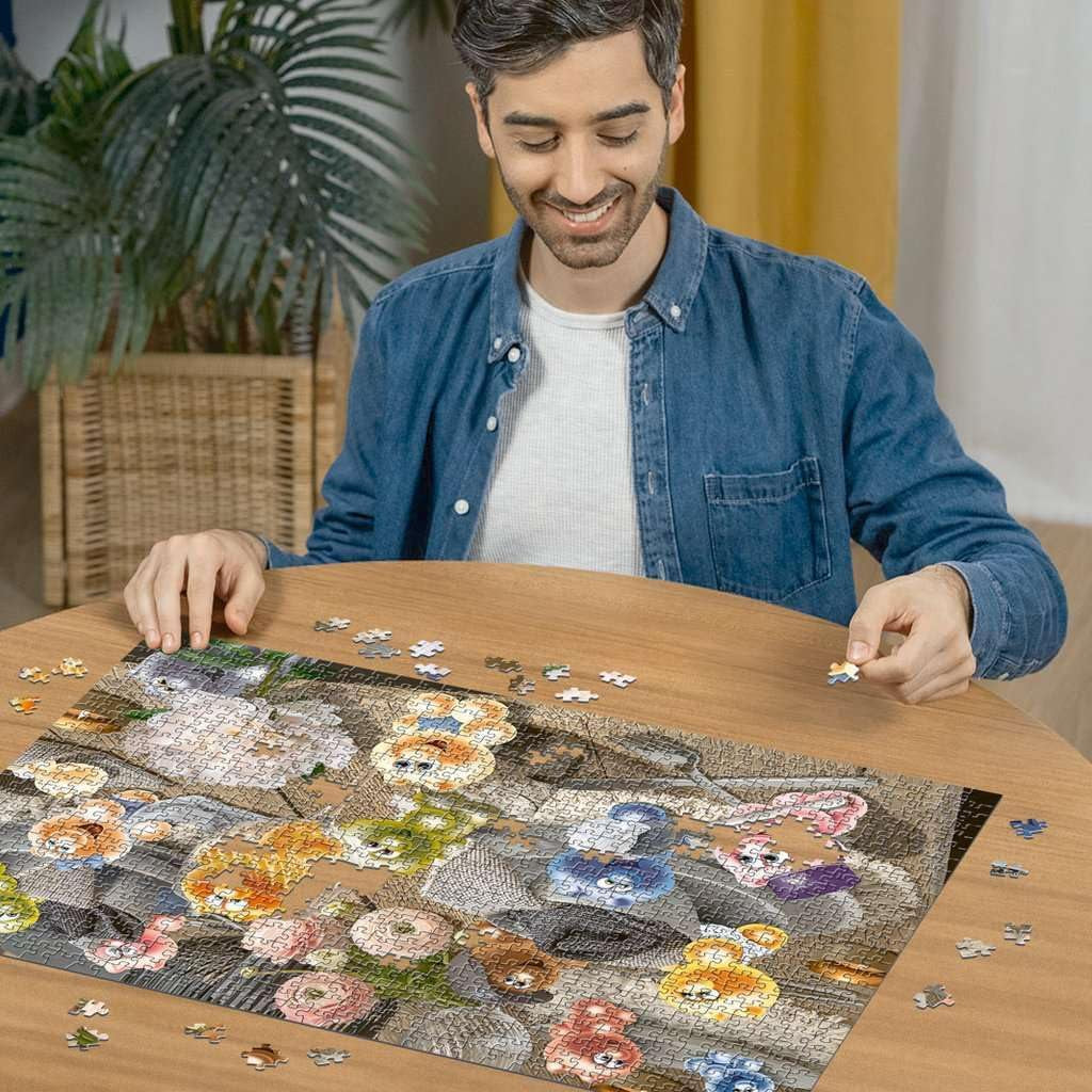 Ravensburger Puzzle 12000788 - Gelini pune masa - Puzzle de 1000 de piese pentru adulți și copii de la 14 ani, Puzzle Naty Shop