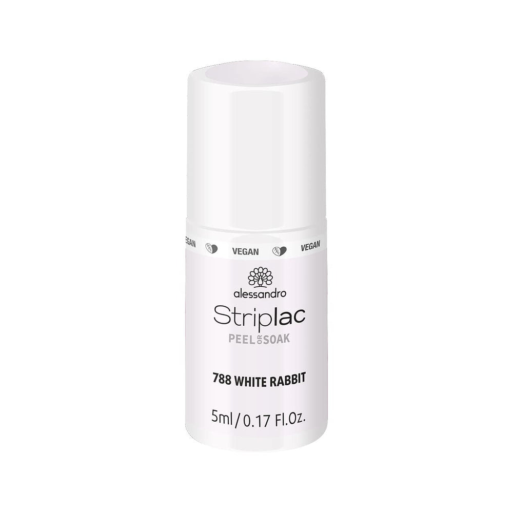 alessandro Striplac UV-Nagellack Flat White – Schonend und langanhaltend – Einfache Entfernung dank Peel-Off-Technologie – Vegan und tierversuchsfrei – 8 ml