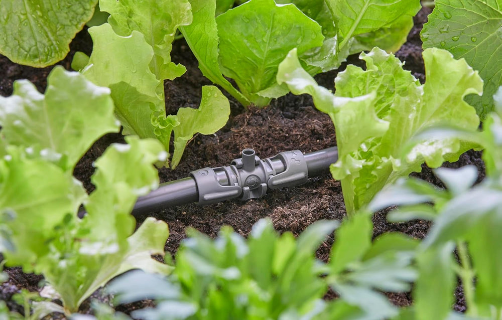 Piesă în T Gardena Micro-Drip-System pentru duze de pulverizare: Conectare între țevi de 13 mm și o duză de pulverizare, udare automată a plantelor, tehnologie de conectare rapidă și ușoară, reutilizabilă (13206-20)