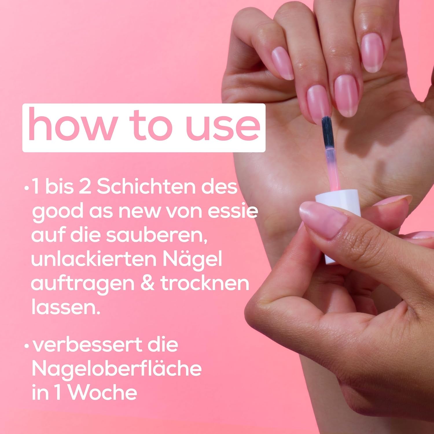 Essie Professional Nail Perfector Pink întărește și protejează unghiile, restabilește structura sănătoasă și îmbunătățește rezistența, pentru unghii vizibil mai puternice și mai sănătoase.
