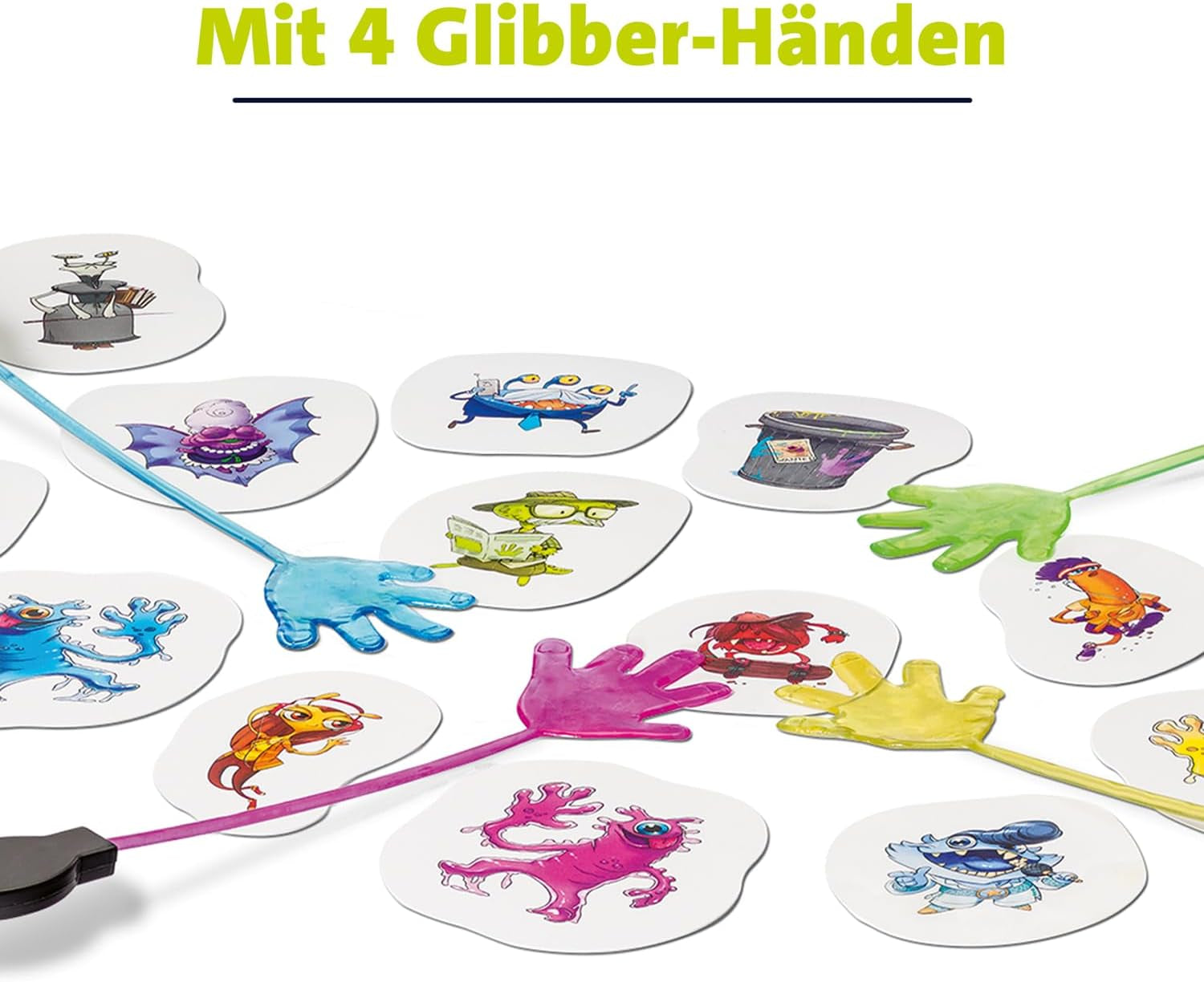 Jocul pentru copii Ravensburger Monster Strong Slime Slap, joc de petrecere și familie, pentru copii și adulți, pentru 2-4 jucători, de la 5 ani