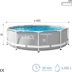 Set piscină cu cadru Prism de 3 m x 76 cm