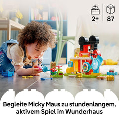 LEGO DUPLO | Micky Maus Wunderhaus mit Minnie und Pluto - Pädagogisches Feinmotorik Spielzeug für Kleinkinder - inkl. 3 Figuren & Toodles - Geschenk für Jungen & Mädchen ab 2 Jahren - 10465