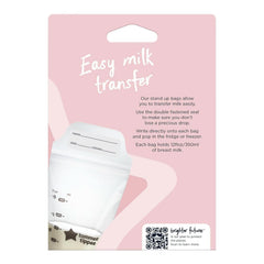 Tommee Tippee Closer to Nature Pungi pentru depozitarea laptelui matern, pre-sterilizate, 350 ml Accesorii Hrana si Alaptare Bebe Naty Shop