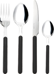 Besteck-Set Delice 16-Teilig Schwarz Bucatarie Naty Shop