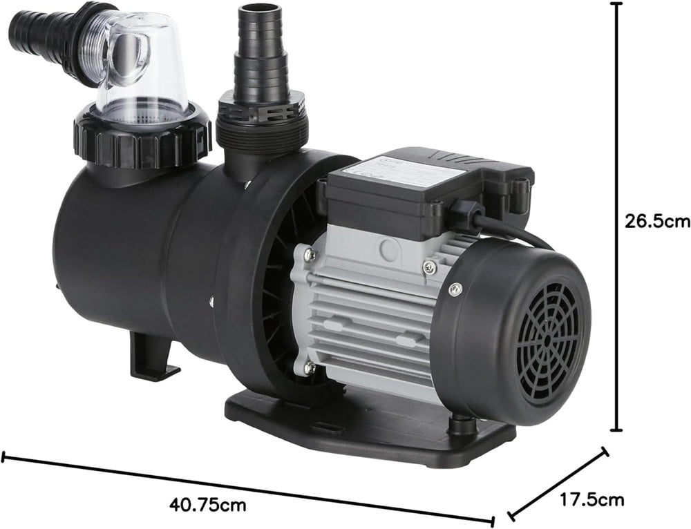 Gre PP077H - Pompă pentru piscină, 550 W, 17 m³/h, până la 65 m³, rezervor de nisip Ø 500 mm, conformă cu Directiva Europeană de Ecodesign