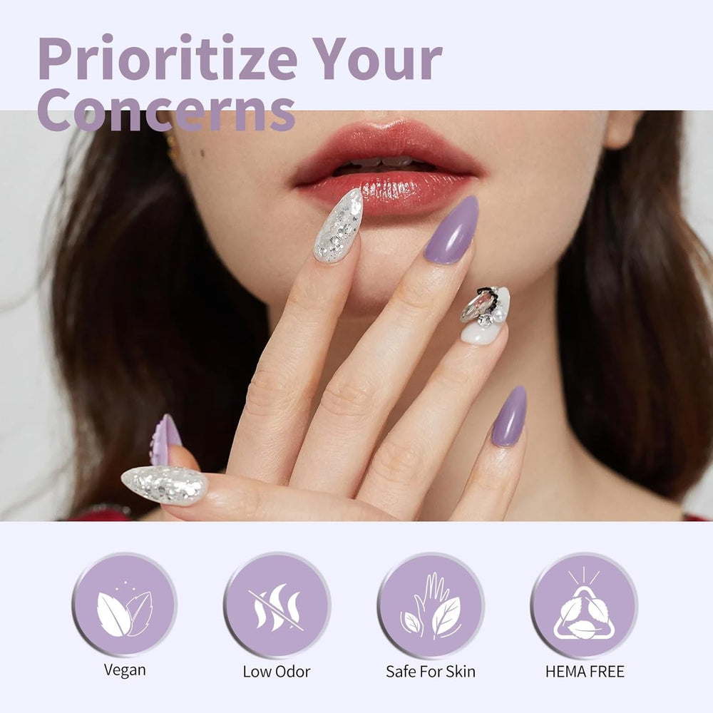 Ojă gel CANNI, semipermanentă, violet închis, ojă, gel UV, se detașează prin înmuiere, manichiură