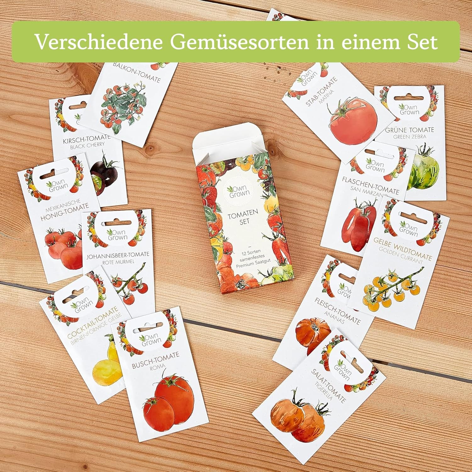 Tomaten Samen Set : 12 Sorten Tomatensamen Für Garten Und Balkon – Tomaten Anzuchtset – Tomatensamen Alte Sorten – Garten Geschenk Set – Alte Tomatensorten Owngrown