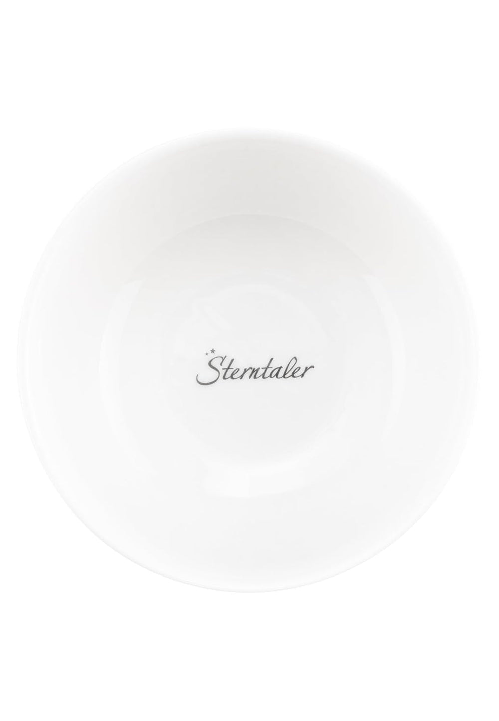 Set de veselă din porțelan Sterntaler, design rustic - Set de veselă cu bază din silicon antiderapantă și detașabilă - Veselă pentru bebeluși și copii cu farfurie, bol de 400 ml și cană de 200 ml, alb