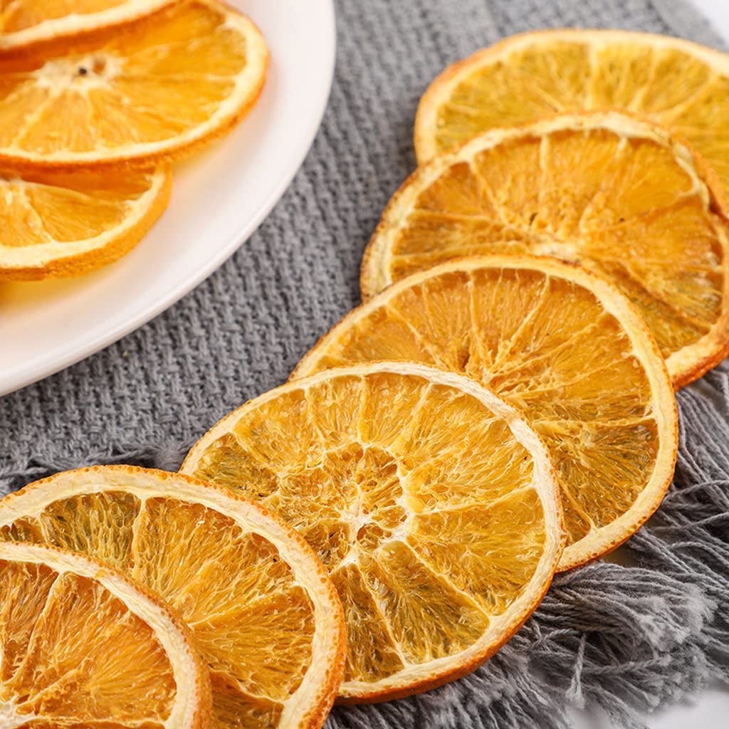 Felii de portocale uscate, 250g Felii de portocale naturale Decorațiuni uscate, felii de portocale deshidratate pentru decorațiuni de Crăciun, coroană de Advent, săpun, felii de fructe Produse deshidratate Naty Shop