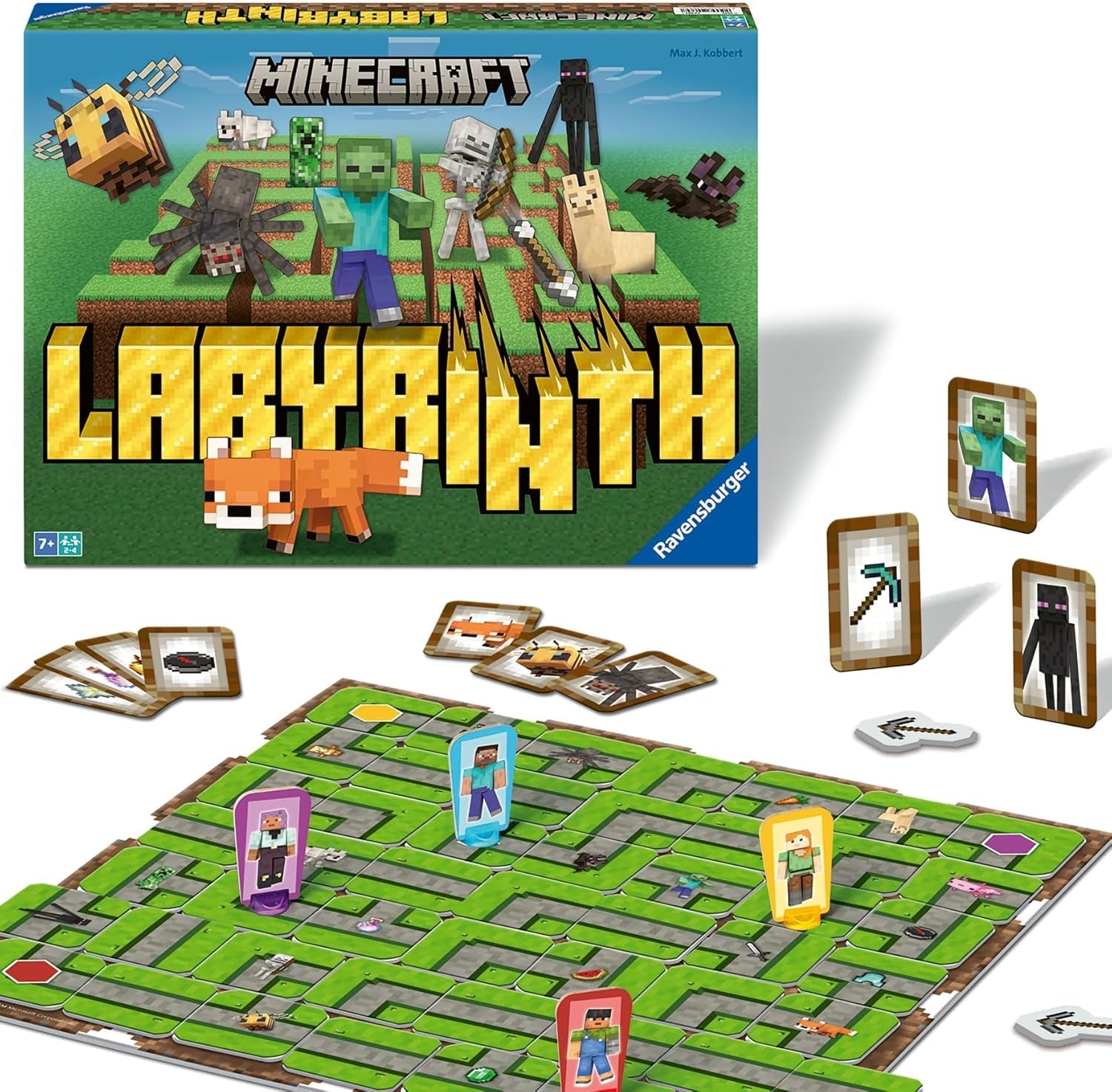 Ravensburger Family Game 26955 - Labirintul Nebun - Joc de Petrecere - Joc clasic pentru 2-4 jucători, joc de societate pentru vârste de 7 ani și peste