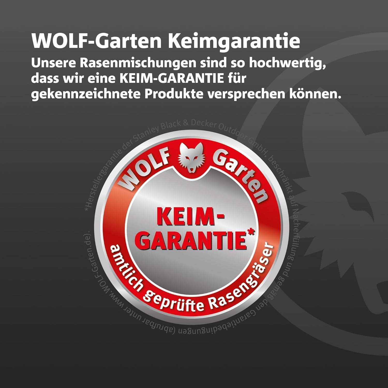 Wolf-Garten „Schatten & Sonne“ Premium-Rasen LP 50 (Für 50 M², Sehr Hohe Dichte Mit Ca. 100.000 Trieben/M2, Besonders Strapazierfähig, Hohe Schattenverträglichkeit, 1Kg Faltschachtel) 3820031
