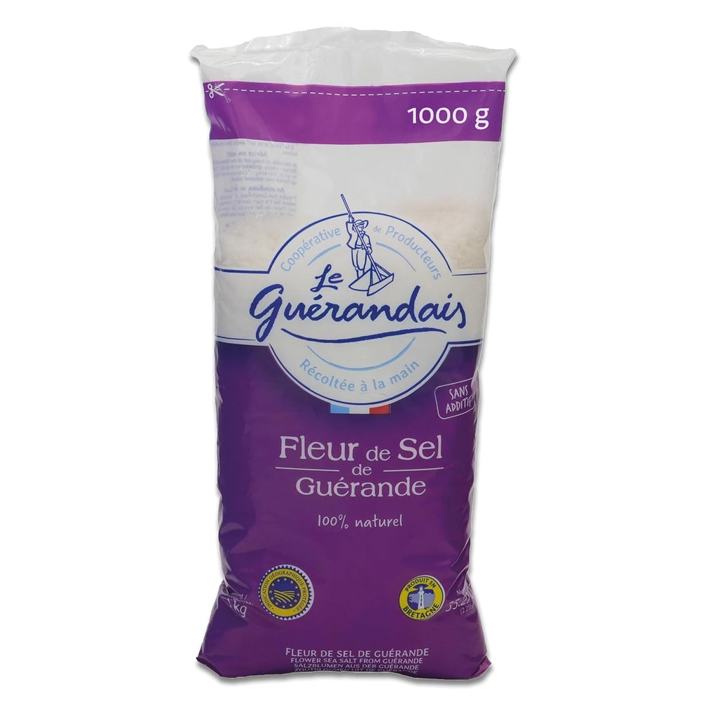 Handgeschöfptes Fleur de Sel, DE GUERANDE, 125g Dose