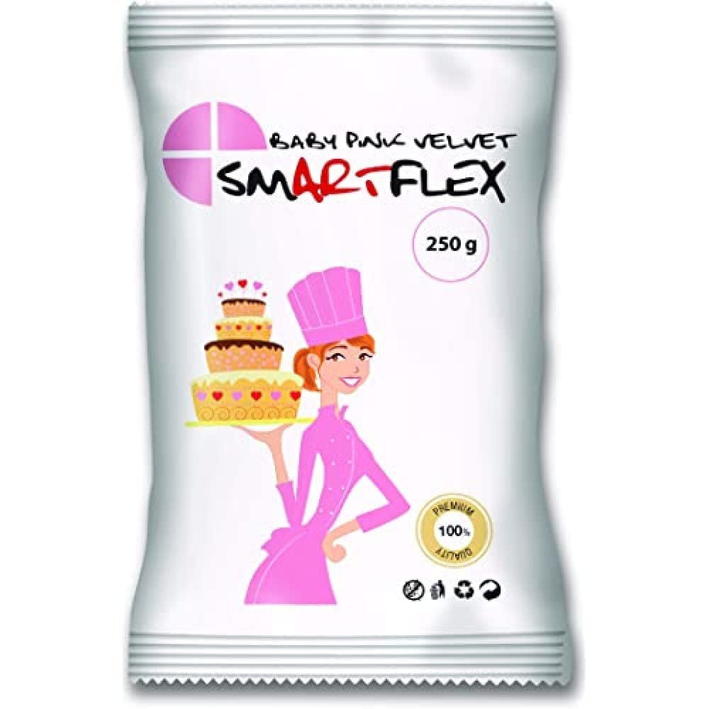 Fondant Baby Pink Velvet, 250 g Pasta de zahar Naty Shop Default Title