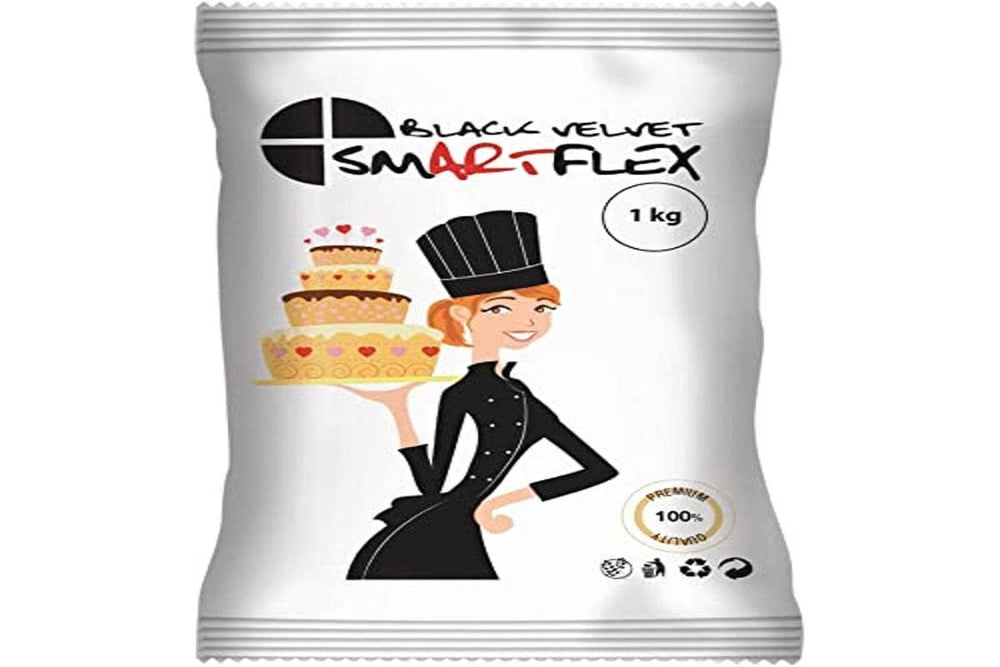 Fondant Black Velvet, 1 kg Pasta de zahar Naty Shop Default Title