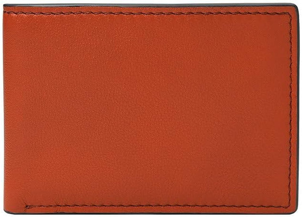 Fossil Steven Casual, 11.43 cm L x 1.27 cm l x 7.62 cm H Portofel Barbati Naty Shop Portocaliu