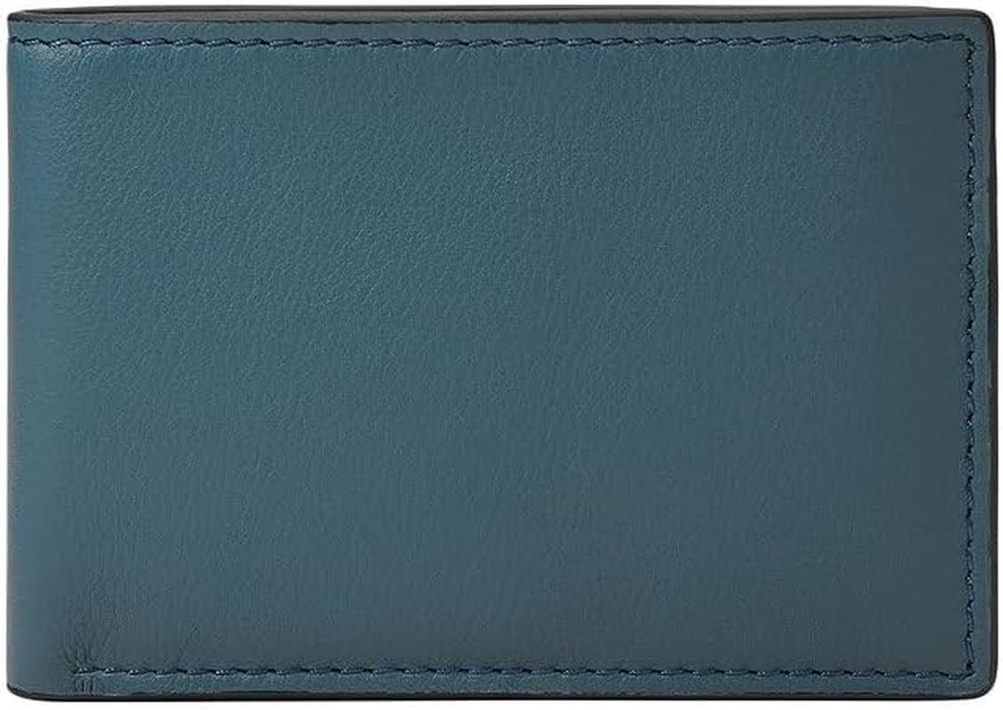 Fossil Steven Casual, 11.43 cm L x 1.27 cm l x 7.62 cm H Portofel Barbati Naty Shop Albastru