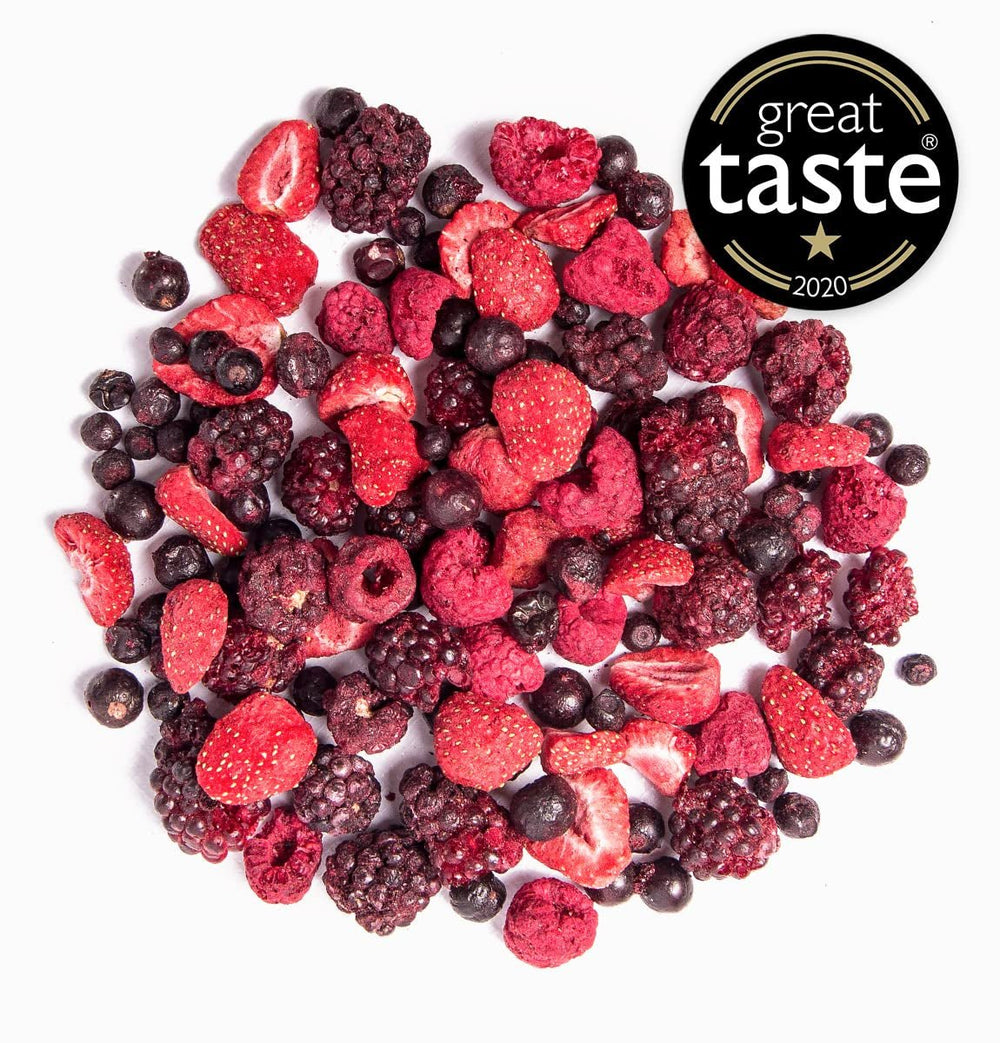 Fructe liofilizate BRIX | Amestec natural de fructe uscate 80 g | Premiul Great Taste pentru fructe uscate | Fără OMG, fără gluten, vegan, vitamine reținute Produse deshidratate Naty Shop