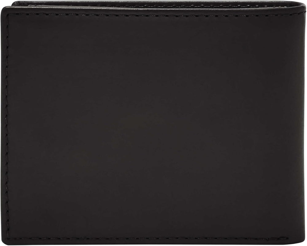 Geantă bifold pentru pașapoarte Fossil Derrick din piele cu blocare RFID pentru bărbați, cu suport detașabil pentru carduri Portofel Barbati Naty Shop