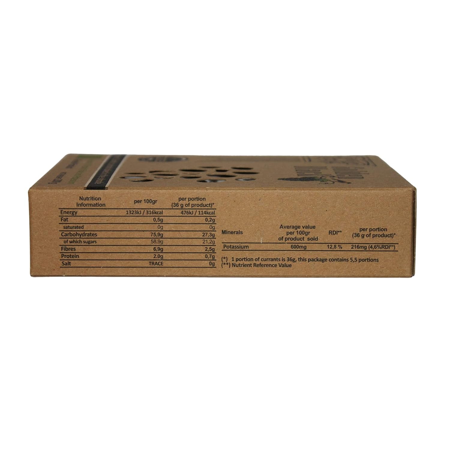 Greacă sultane negre organice - coacăze 200 g, pachet de 3 (3 X 200g) Produse deshidratate Naty Shop
