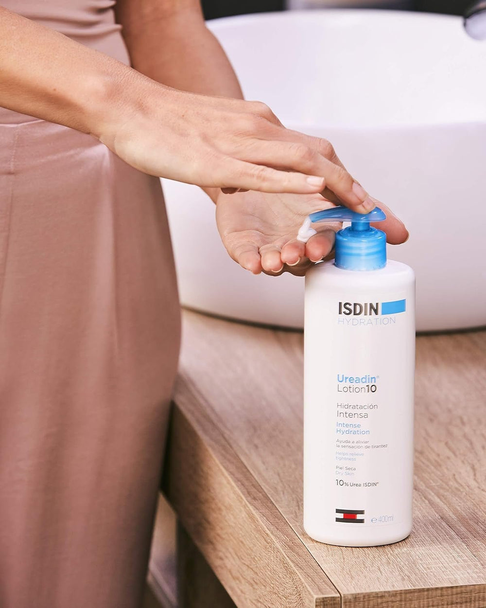 ISDIN Ureadin Lotion 10 (1000ml) | Loțiune de corp cu hidratare intensivă pentru pielea uscată 10% uree Copii - Baie si Skincare Naty Shop