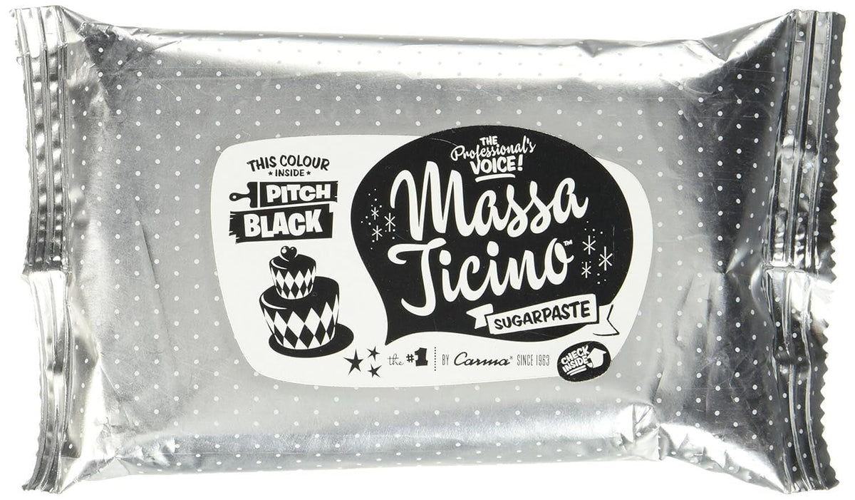 Massa Ticino roll, pasta de zahar, negru 250 g Pasta de zahar Naty Shop Default Title