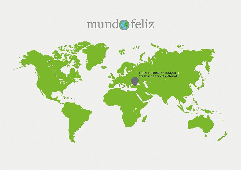 Mundo Feliz Caise uscate cu sâmburi din agricultura ecologică, 2 x 500 g Produse deshidratate Magazinul meu