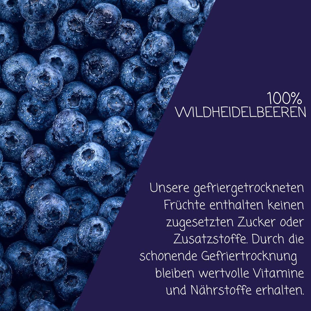 myfruits afine sălbatice, afine liofilizate, 70g, fără aditivi, 100% afine sălbatice, fructe liofilizate și fructe uscate Produse deshidratate Naty Shop