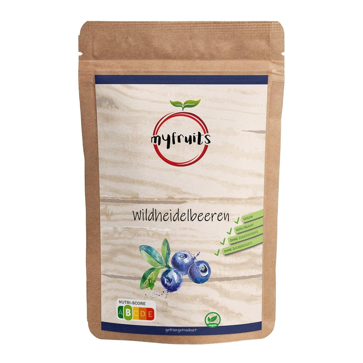 myfruits afine sălbatice, liofilizate, 300g, fără aditivi, 100% afine sălbatice, fructe liofilizate pentru muesli sau ca gustare Produse deshidratate Naty Shop Titlu implicit