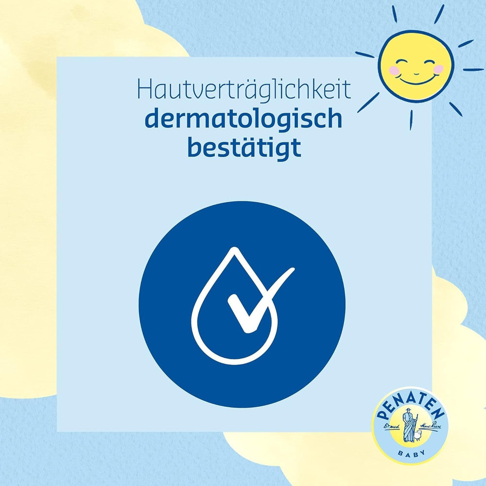 PENATEN Wind & Weather Cream (75 ml), îngrijire a pielii bebelușului cu protecție în vreme rece și umedă, cremă protectoare de îngrijire a bebelușului cu calendula bogată hrănește pielea și formează o barieră protectoare Copii - Baie si Skincare Naty Shop