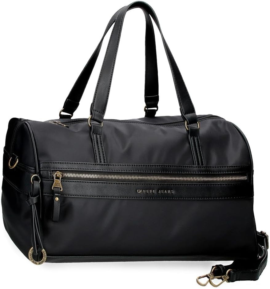 Pepe jeans Morgan, rucsacuri casual, genți de călătorie, piele artificială bej și negru pentru femei, de Joumma Bags Bagaje și echipament de călătorie Naty Shop Negru Rucsac de călătorie