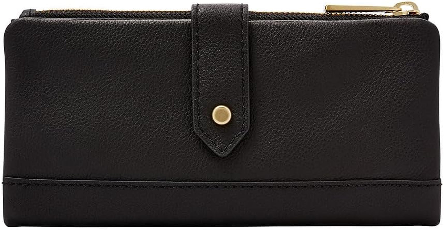 Portofel din piele pentru femei Fossil Laine Portofel Femei Naty Shop Negru