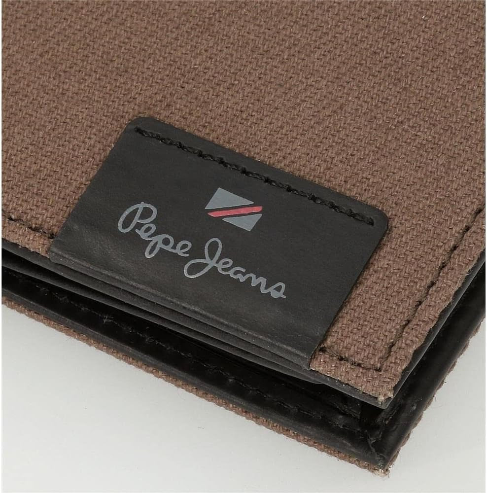 Portofel orizontal Pepe Jeans Hilltop cu închidere clic, unic Portofel Barbati Naty Shop