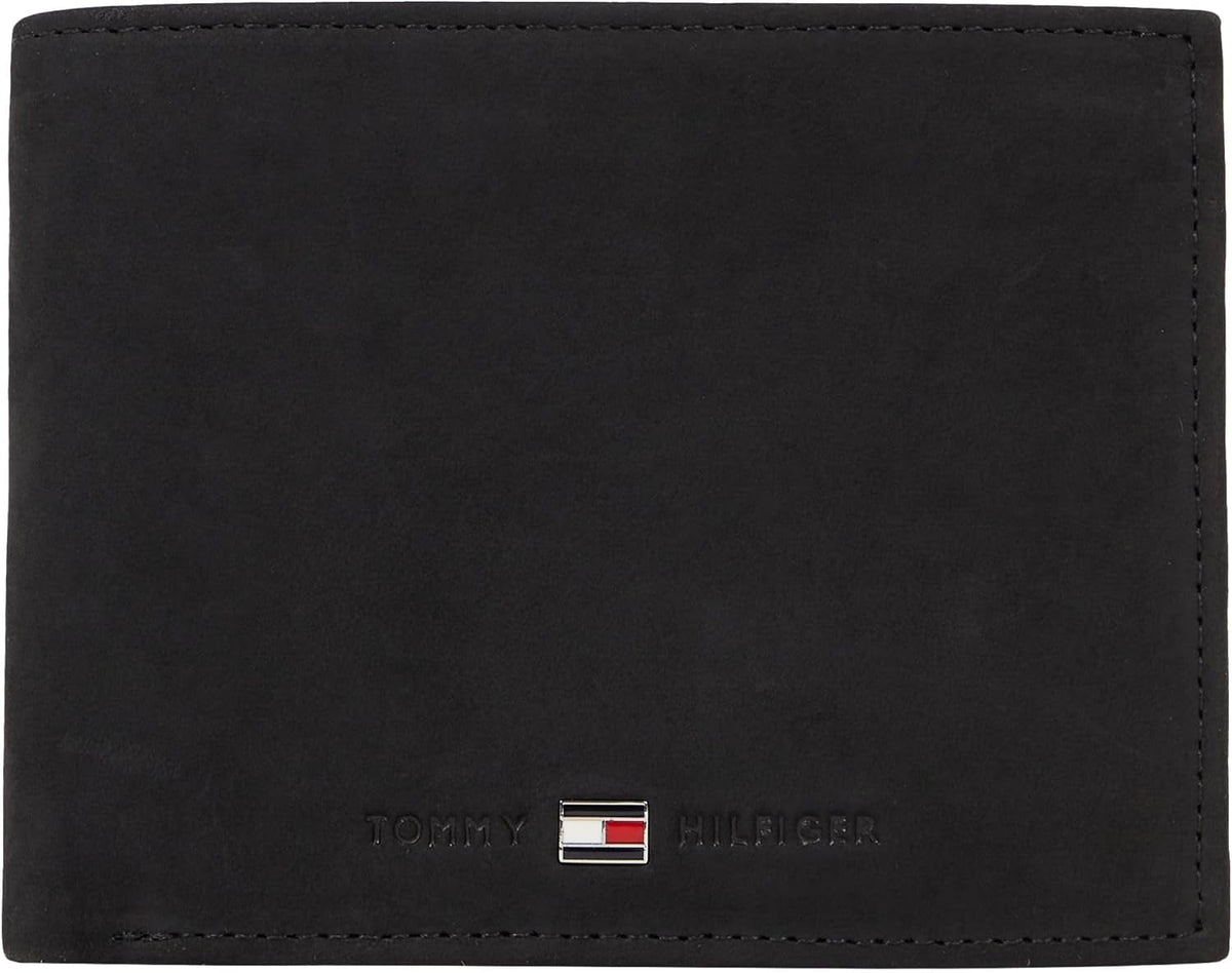 Portofel pentru bărbați Tommy Hilfiger Johnson cu buzunar pentru monede Portofel Barbati Naty Shop Negru