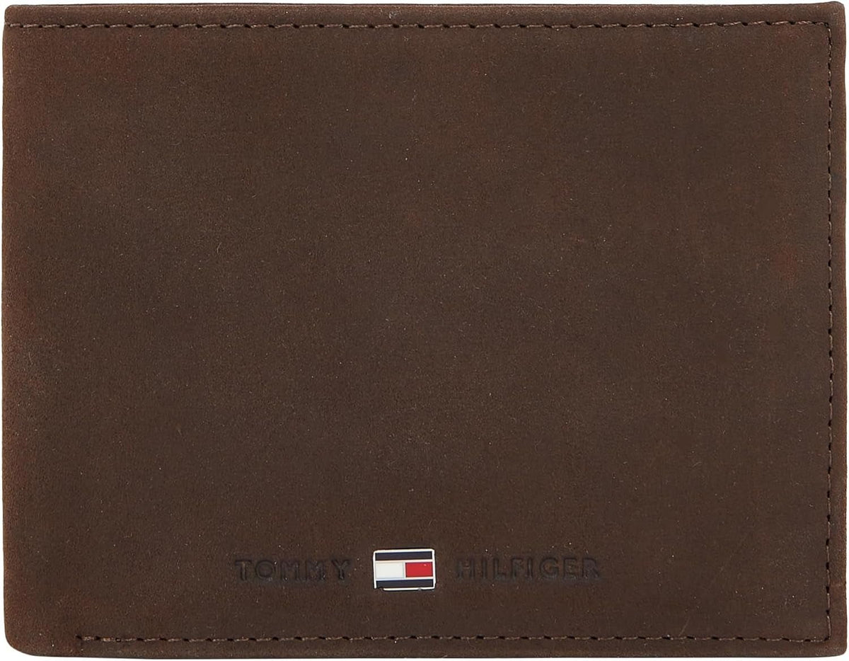 Portofel pentru bărbați Tommy Hilfiger Johnson cu buzunar pentru monede Portofel Barbati Naty Shop Maro