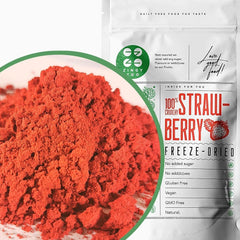 Pulbere de fructe uscate prin congelare Pulbere de căpșuni | Pulbere de căpșuni uscate prin congelare Pulbere de căpșuni | Pulbere de căpșuni Smoothie Pudding de căpșuni Fructe uscate (100g) Produse deshidratate Naty Shop 100G