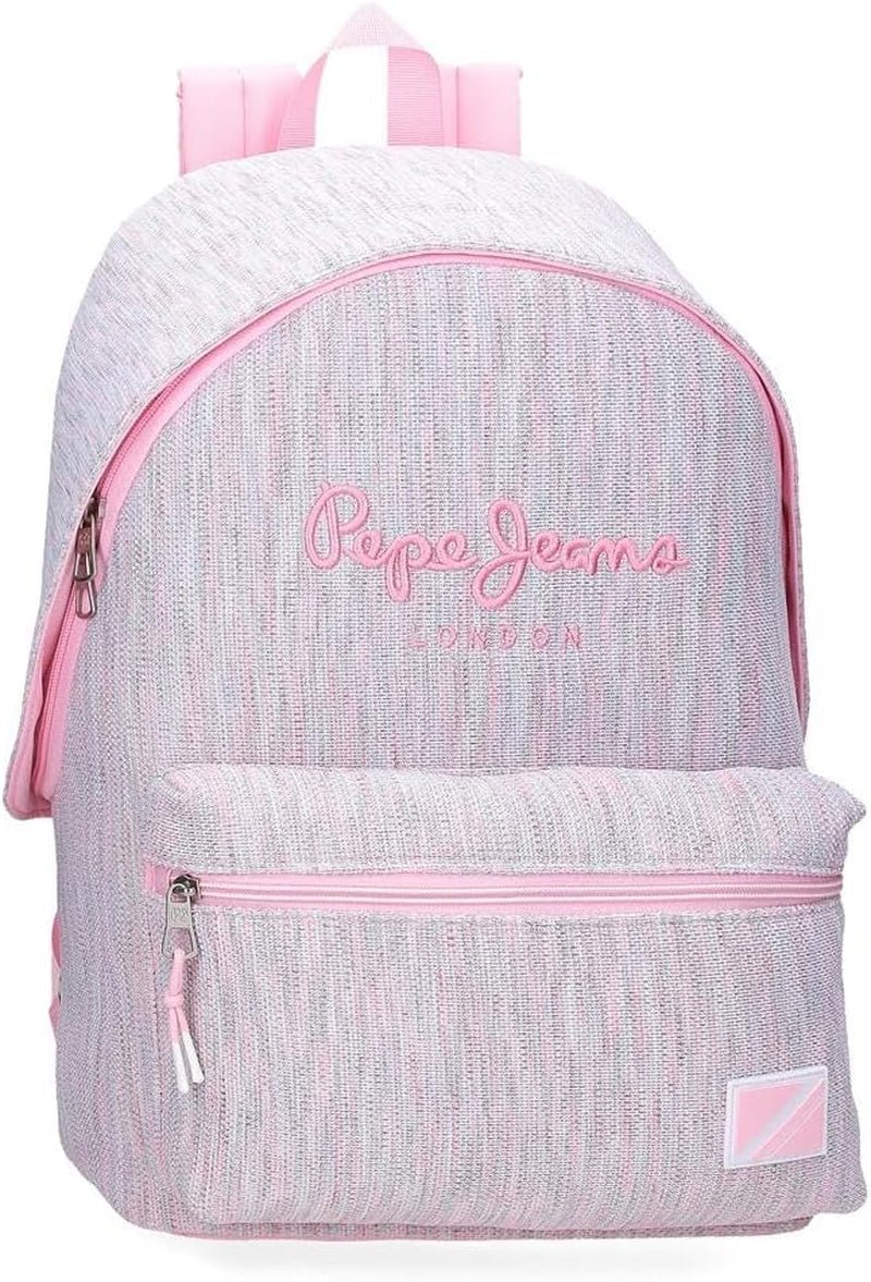 Rucsac școlar Pepe Jeans Miri, roz, 31 x 44 x 17.5 cm, poliester, 22.79 l, roz, rucsac școlar Rucsacuri si ghiozdane premium Naty Shop Rucksack 42