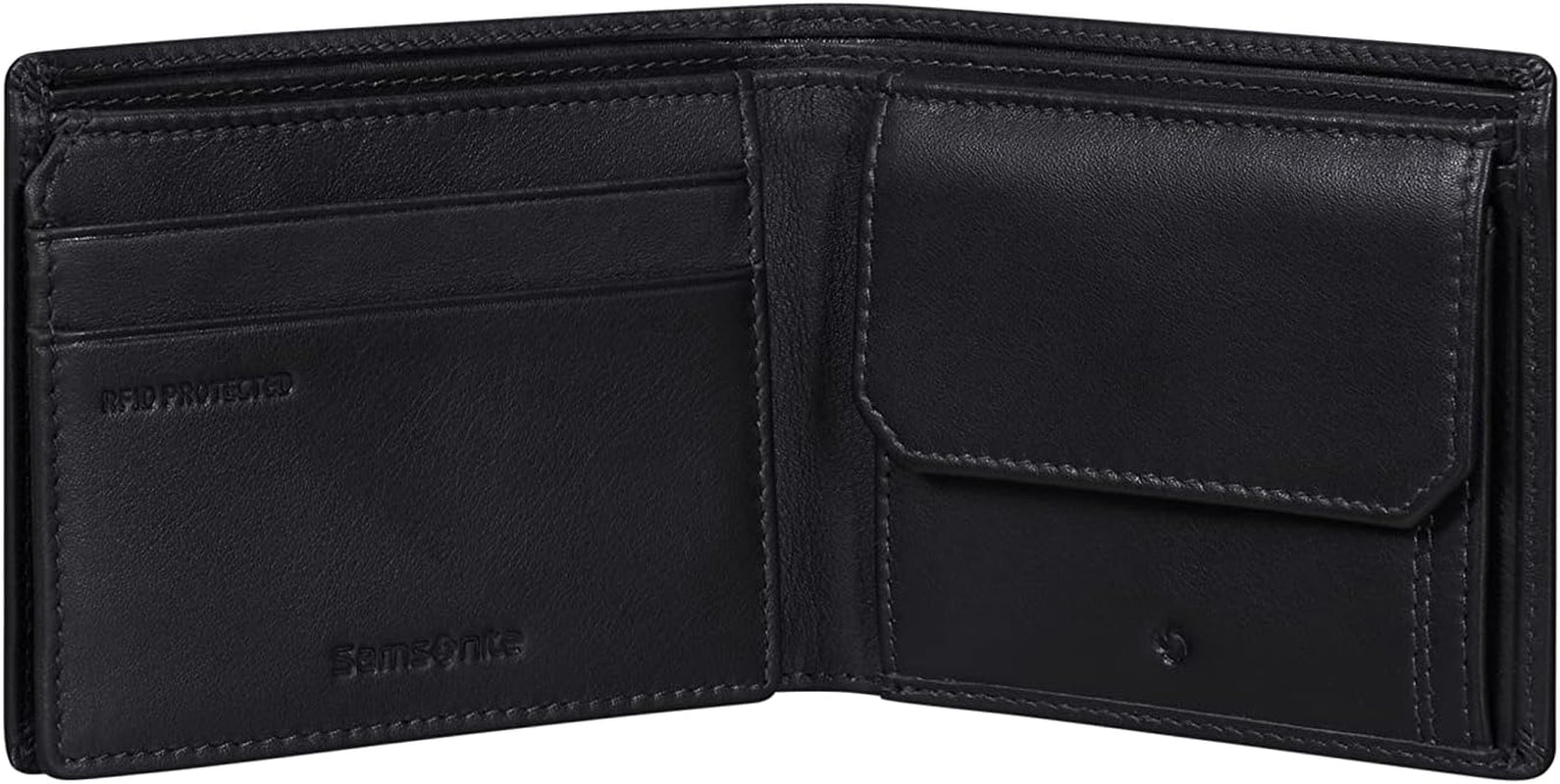 Samsonite Attack 2 SLG - Portofel, 10,5 cm, negru (negru) Portofel Barbati Naty Shop