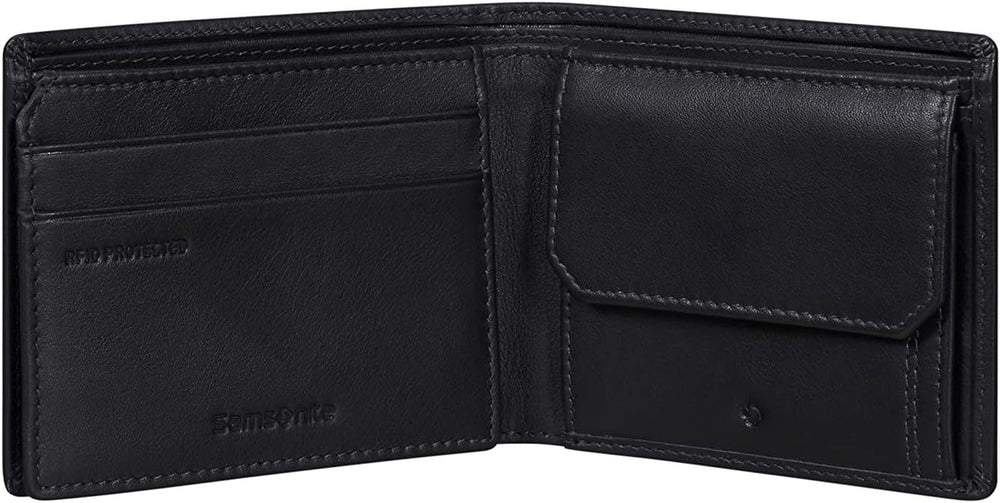Samsonite Attack 2 SLG - Portofel, 10,5 cm, negru (negru) Portofel Barbati Naty Shop