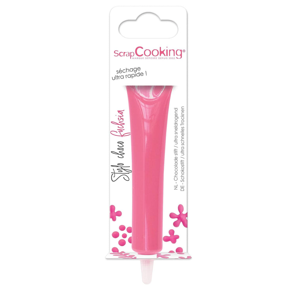 ScrapCooking - colorant alimentar, diverse culori, la tub pentru scriere, 25 grame Pasta de zahar Naty Shop Fucsia roz Mic